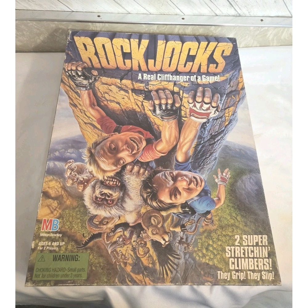 Rock Jock Board Game 1994 Milton Bradley Nearly Complete Vintage 1 Arm Is Broke